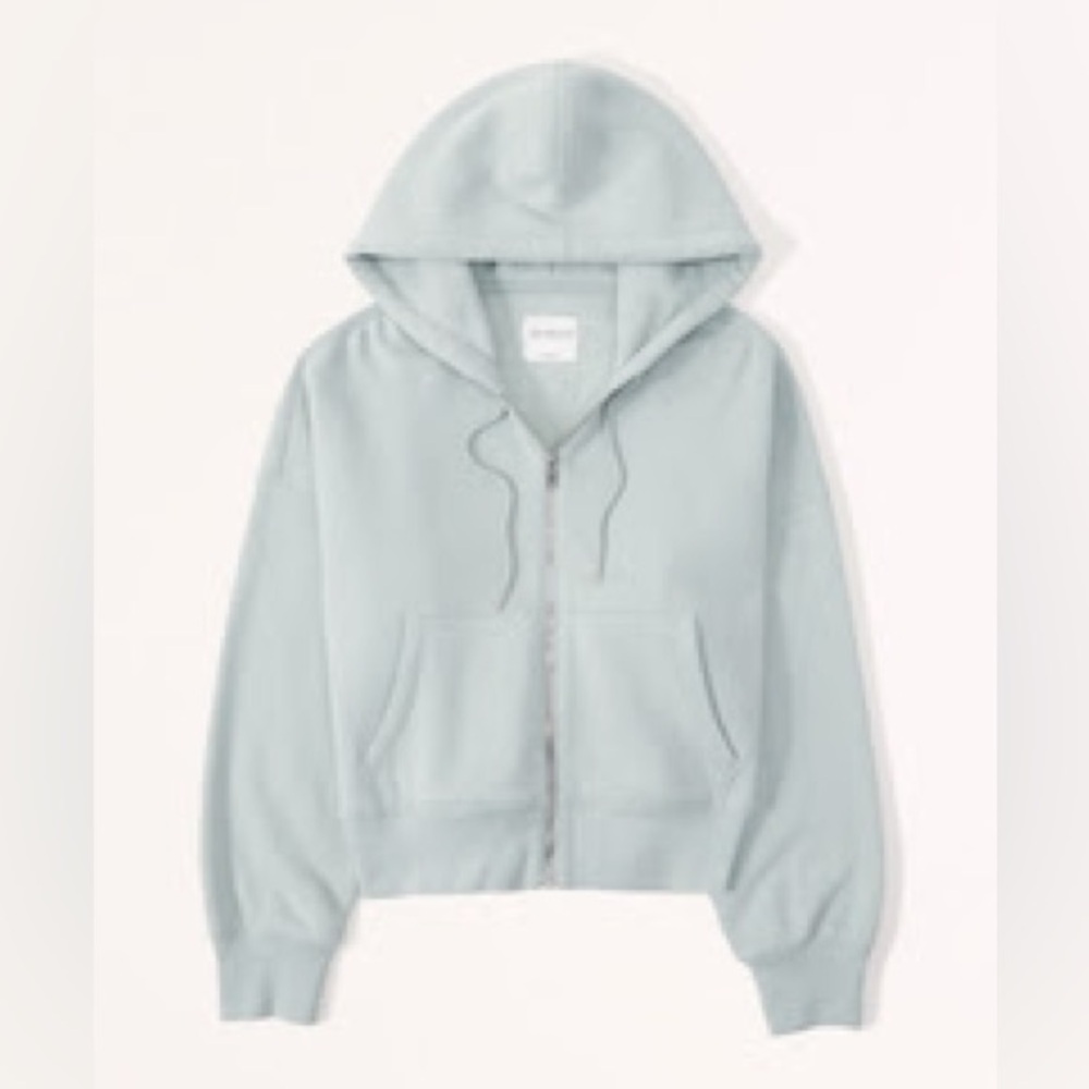 Abercrombie & Fitch Light Green Hoodie